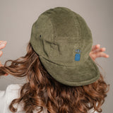 Campingkocher Camper-Cap dunkelgrun Cord Camper Cap