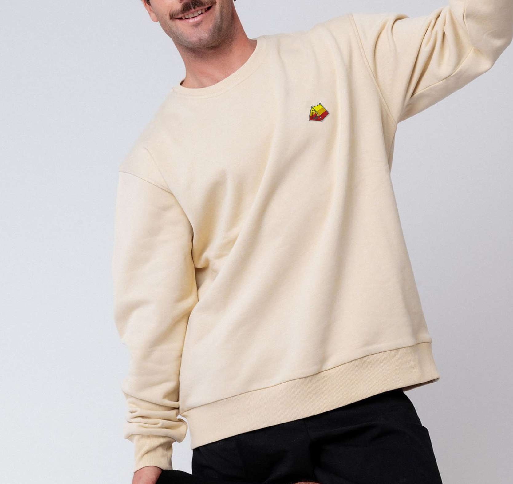 Campingzelt | Besticker Bio Baumwoll Unisex Pullover
