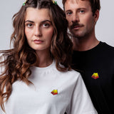 Campingzelt T-Shirt Weiß