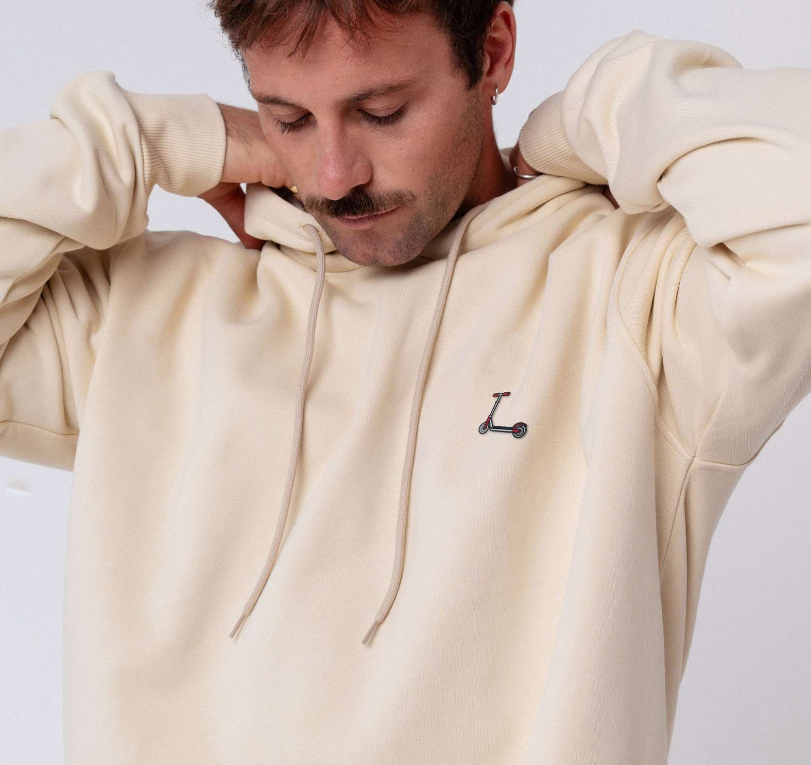 Cityroller | Bestickter Bio Baumwoll Unisex Hoodie