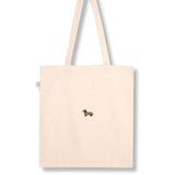 Dackel | Bestickte Bio Baumwoll Tasche