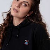 Dirndl | Bestickter Bio Baumwoll Unisex Hoodie