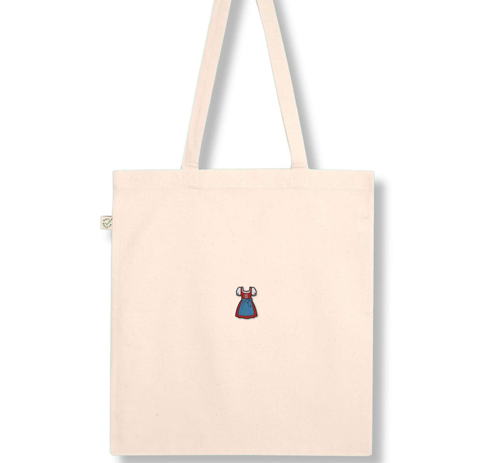 Dirndl | Bestickte Bio Baumwoll Tasche