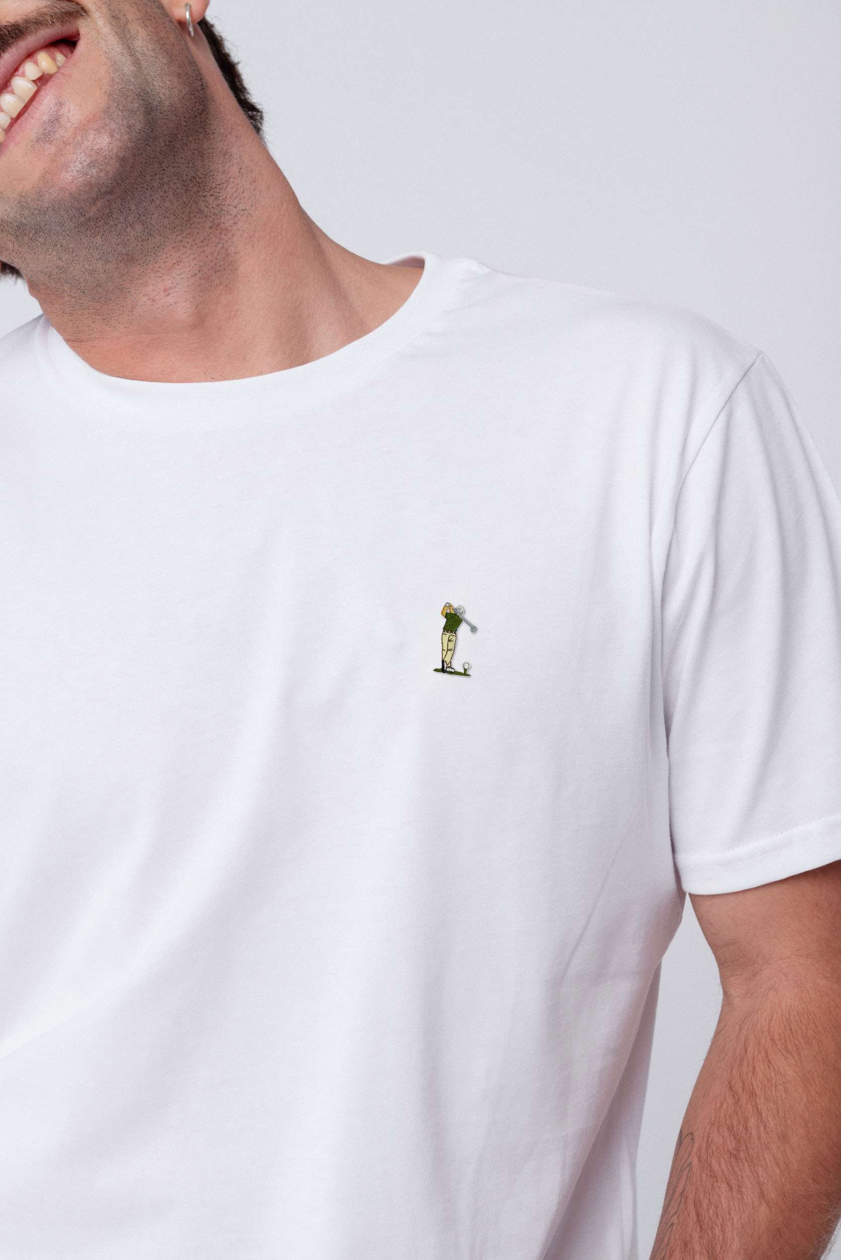 Golf Guy | Besticktes Bio Baumwoll Unisex T-Shirt