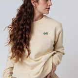 Gravelbike Gruen | Besticker Bio Baumwoll Unisex Pullover