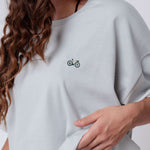 Gravelbike Beige | Heavy Oversized Bio Baumwoll T-Shirt