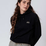 Gravelbike Beige | Bestickter Bio Baumwoll Unisex Hoodie
