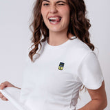 Pesto | Besticktes Bio Baumwoll Frauen T-Shirt
