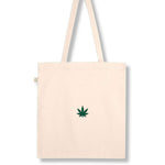 Hanf | Bestickte Bio Baumwoll Tasche