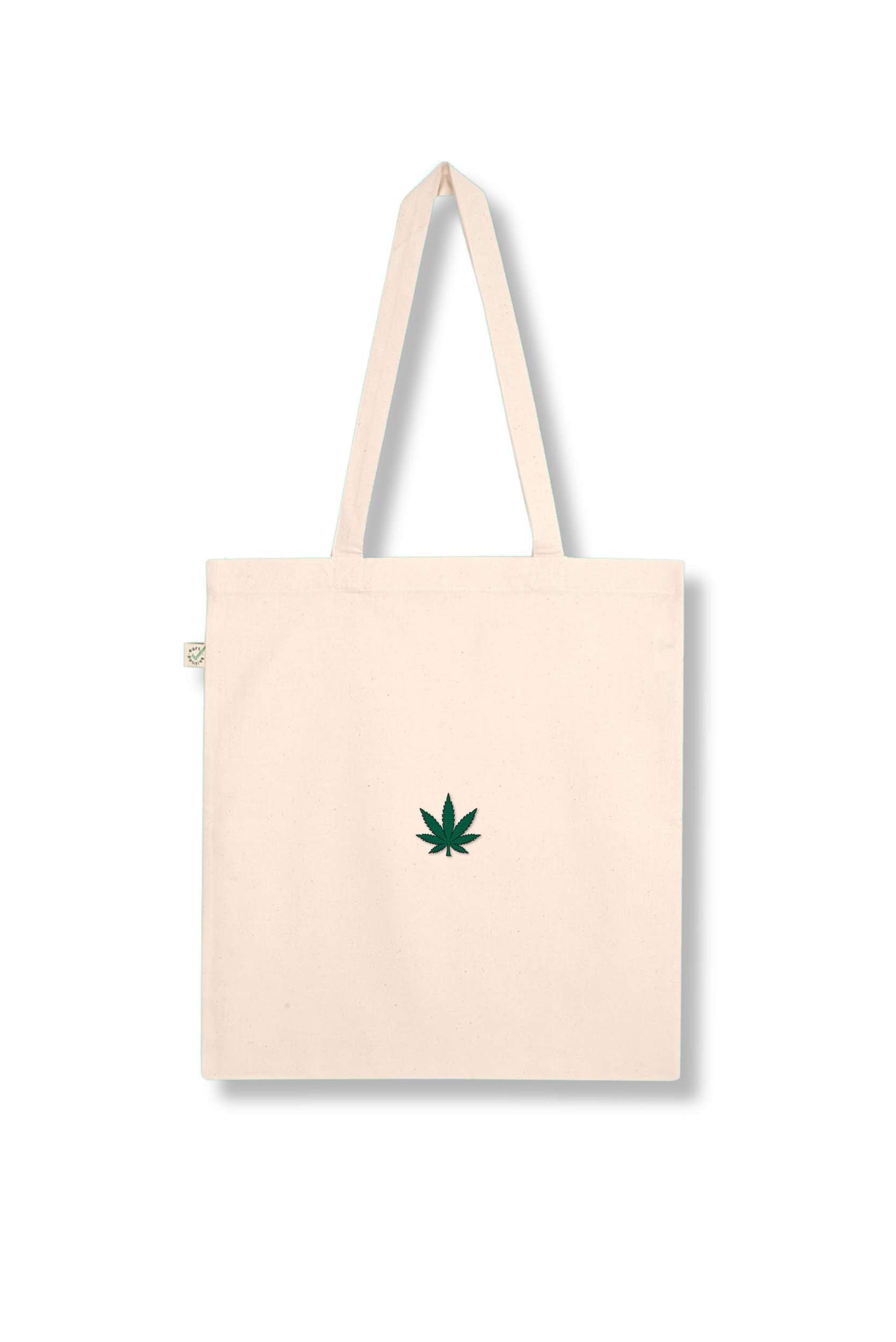 Hanf | Bestickte Bio Baumwoll Tasche
