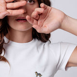 Australien Sheppard | Besticktes Bio Baumwoll Cropped T-Shirt