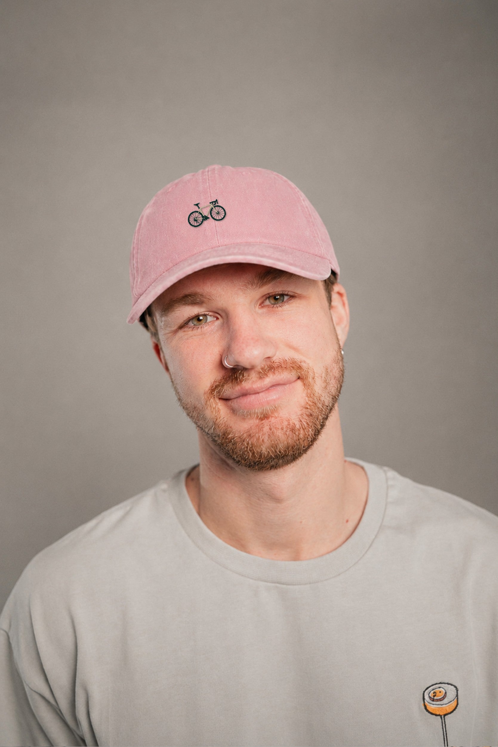 Gravelbike Beige Vintage Dusty Pink Vintage Cap