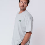 Gravelbike Gruen | Heavy Oversized Bio Baumwoll T-Shirt
