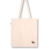 Labrador Braun | Bestickte Bio Baumwoll Tasche