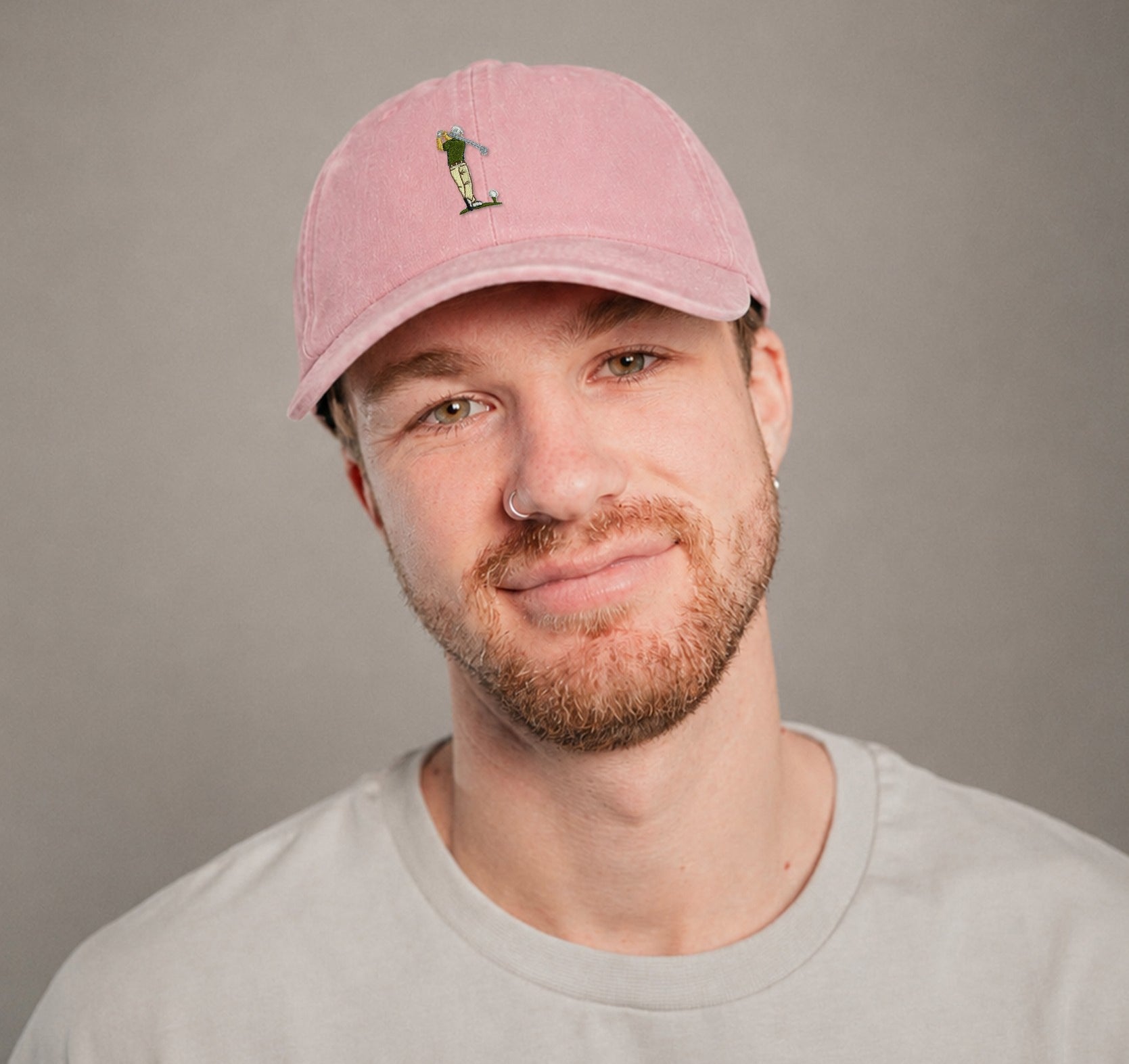 Golf Guy Vintage Dusty Pink Vintage Cap