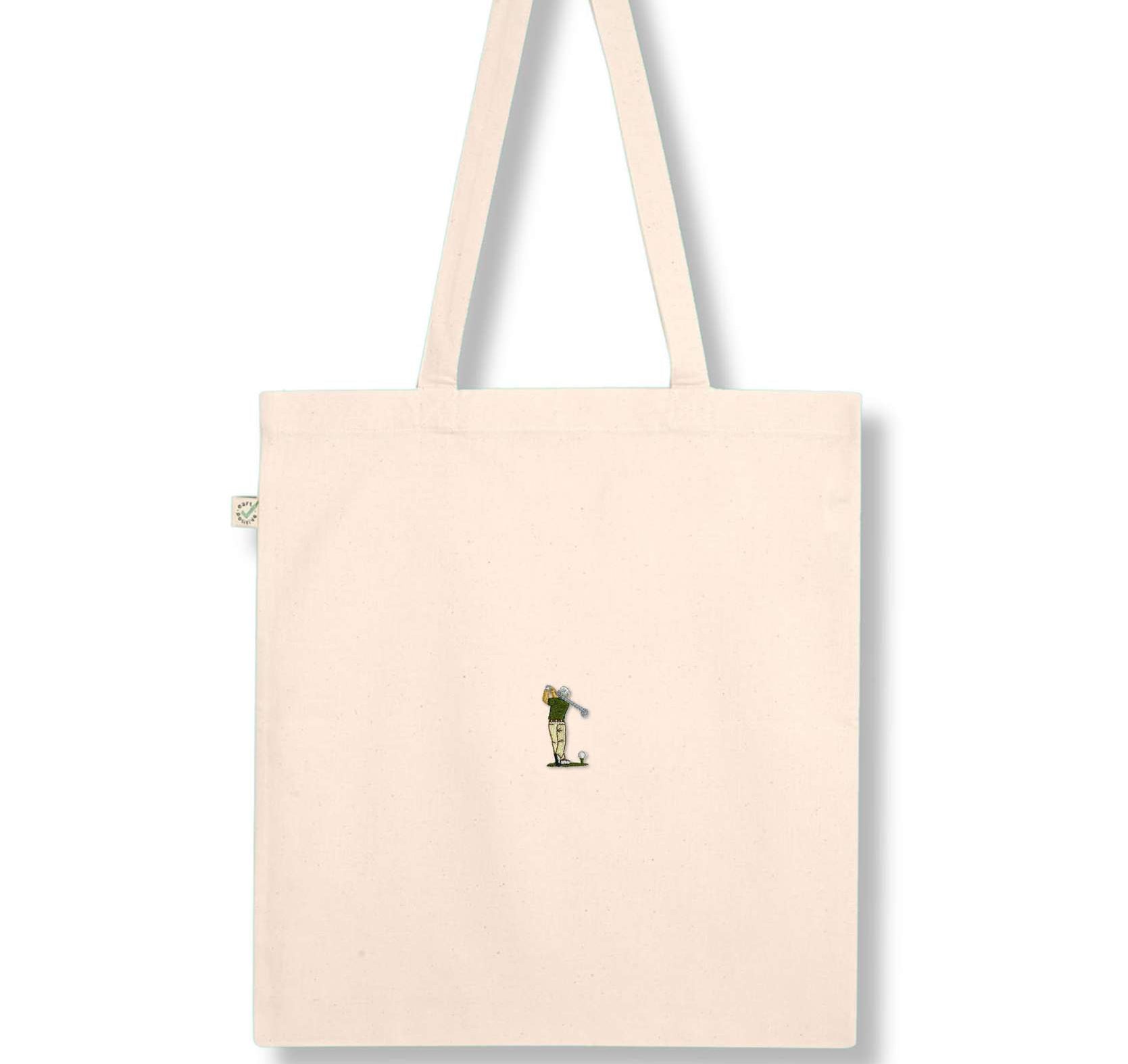 Golf Guy | Bestickte Bio Baumwoll Tasche