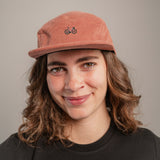 Gravelbike Pink Camper-Cap rose Cord Camper Cap