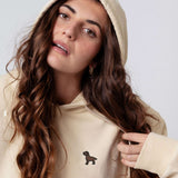 Labrador Braun | Bestickter Bio Baumwoll Unisex Hoodie