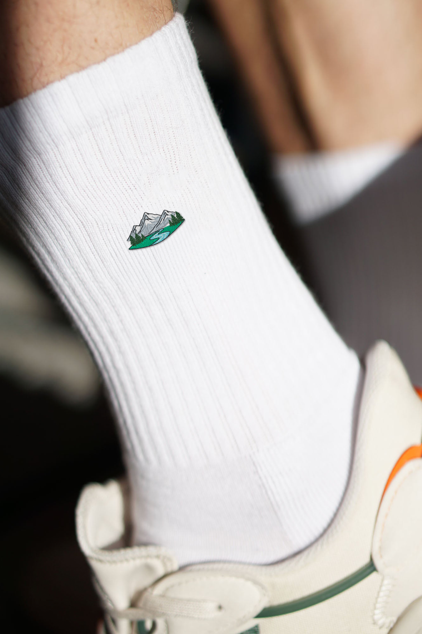 Berge Socken Weiß Ansicht 4