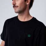 Hanf | Besticktes Bio Baumwoll Unisex T-Shirt