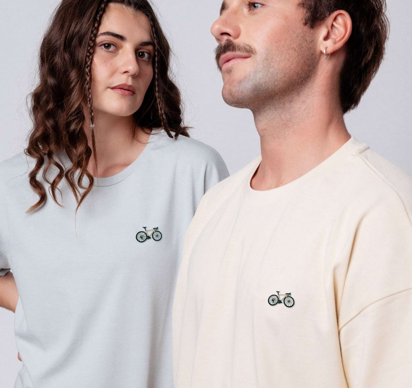 Gravelbike Beige | Heavy Oversized Bio Baumwoll T-Shirt