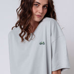 Gravelbike Gruen | Heavy Oversized Bio Baumwoll T-Shirt