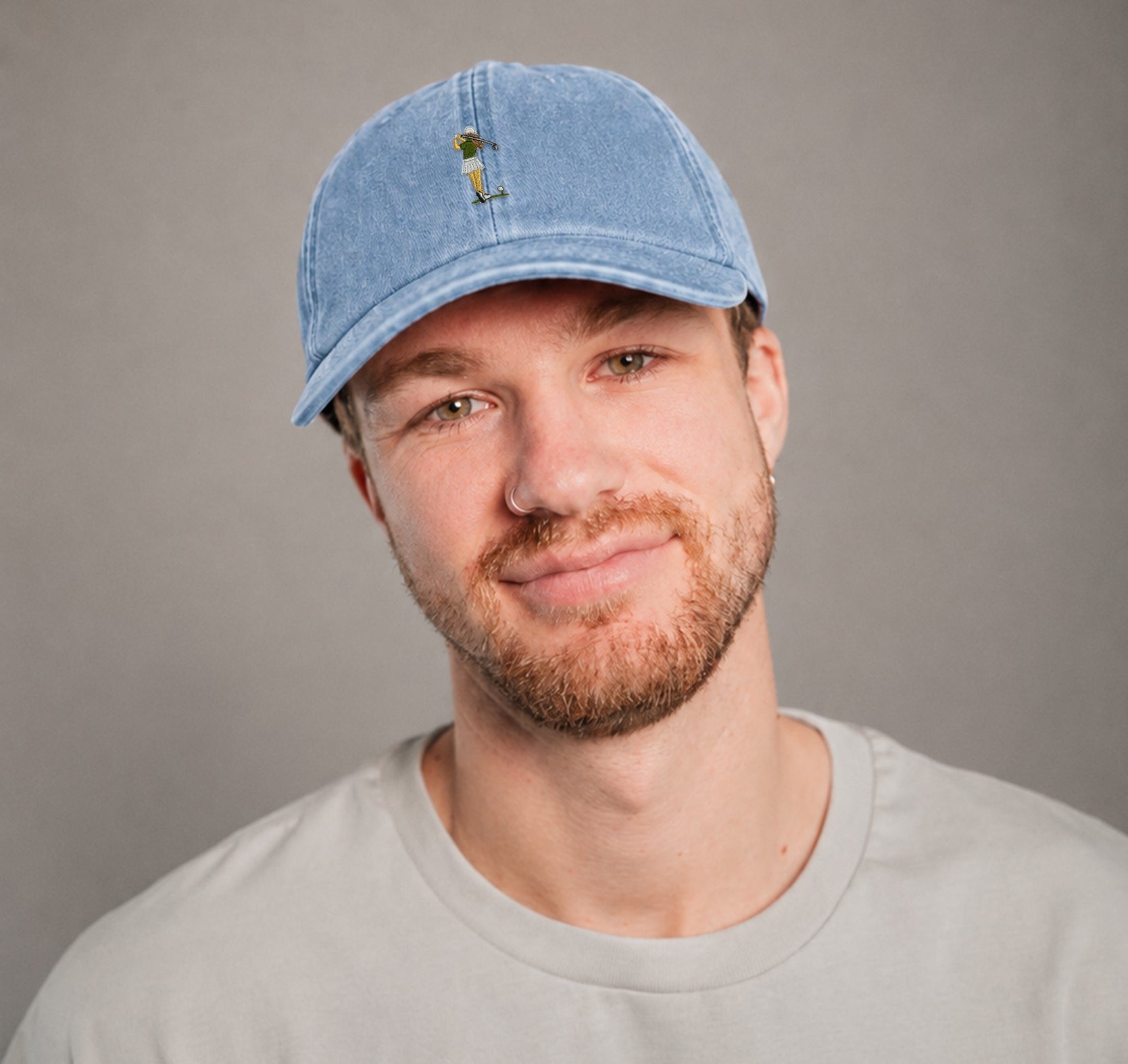 Golf Girl Vintage Light Denim Vintage Cap
