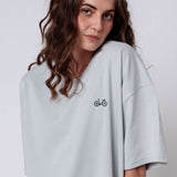 Gravelbike Pink | Heavy Oversized Bio Baumwoll T-Shirt
