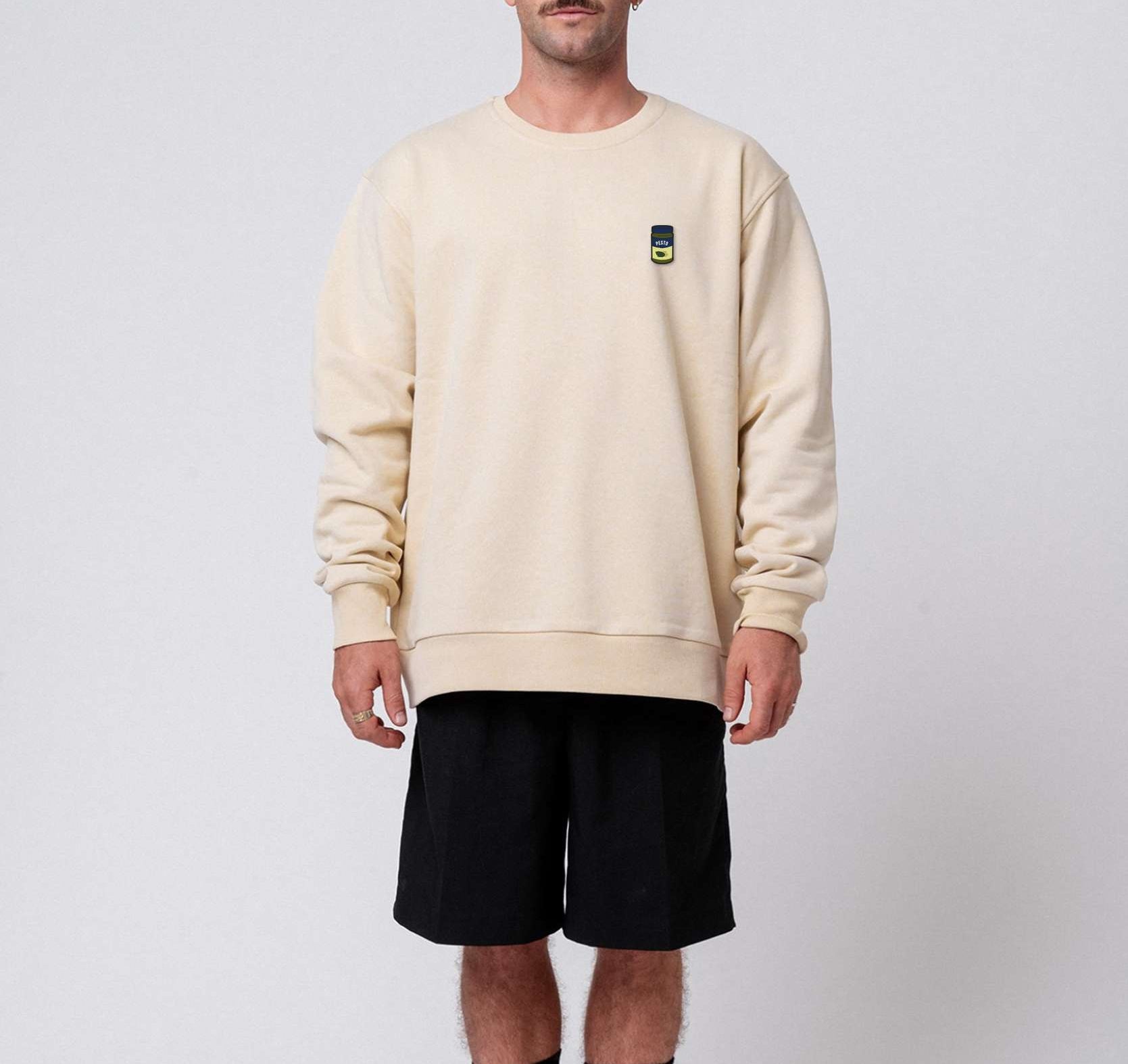 Pesto | Besticker Bio Baumwoll Unisex Pullover