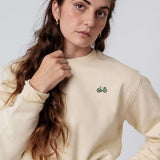 Gravelbike Gruen | Besticker Bio Baumwoll Unisex Pullover
