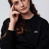 Gravelbike Gruen | Besticker Bio Baumwoll Unisex Pullover