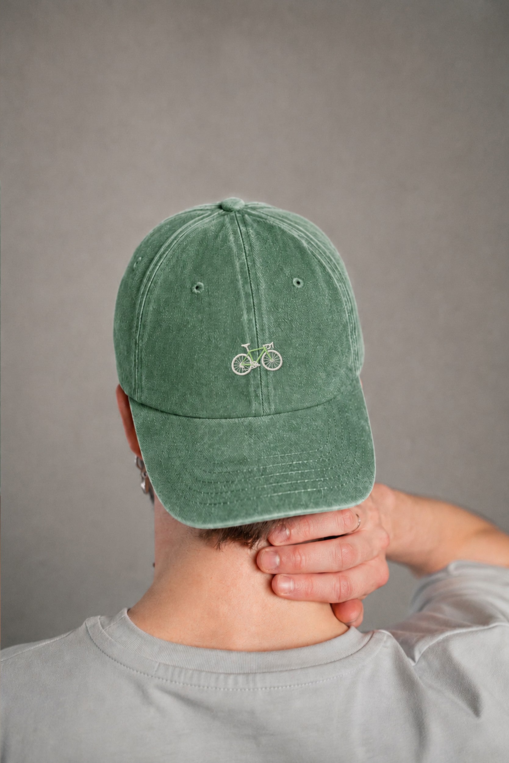 Gravelbike Gruen Vintage Cap