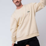 Gravelbike Beige | Besticker Bio Baumwoll Unisex Pullover