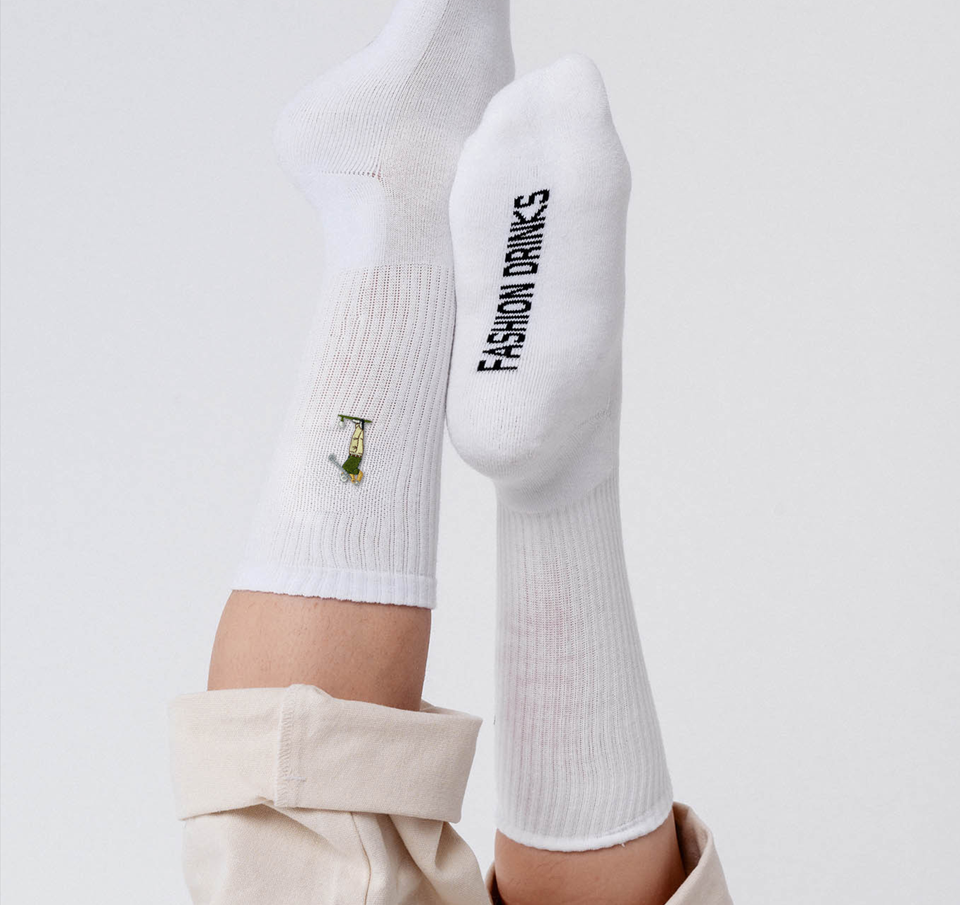 Golf Guy Socken Weiß Ansicht 2