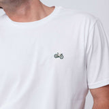 Gravelbike Beige | Besticktes Bio Baumwoll Unisex T-Shirt