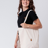 Stroh 80 | Bestickte Bio Baumwoll Tasche