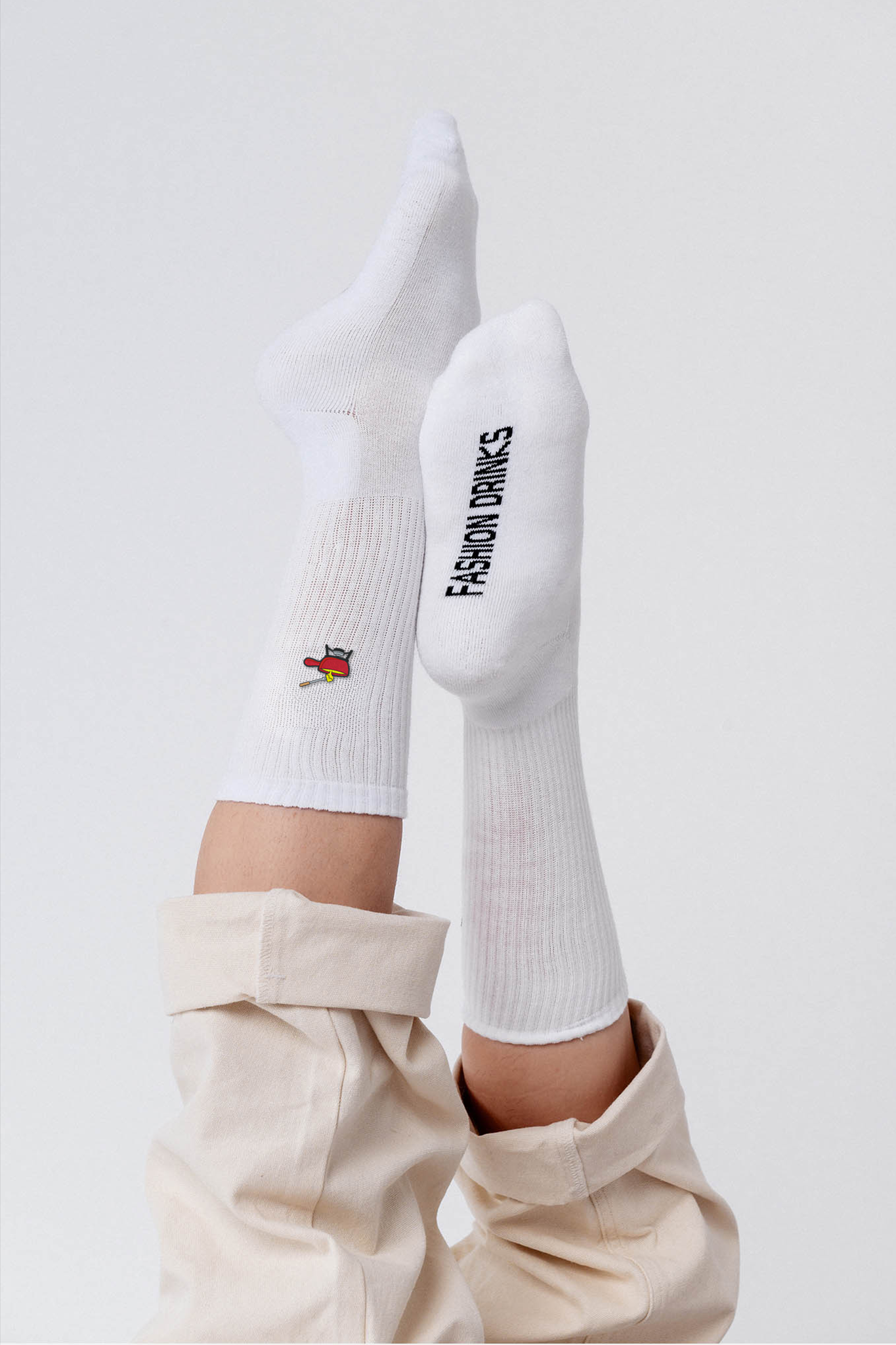 Fondue Socken Weiß Ansicht 2
