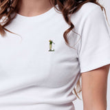 Golf Guy | Besticktes Bio Baumwoll Cropped T-Shirt