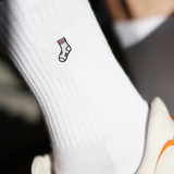 Socke Socken Weiß Ansicht 4