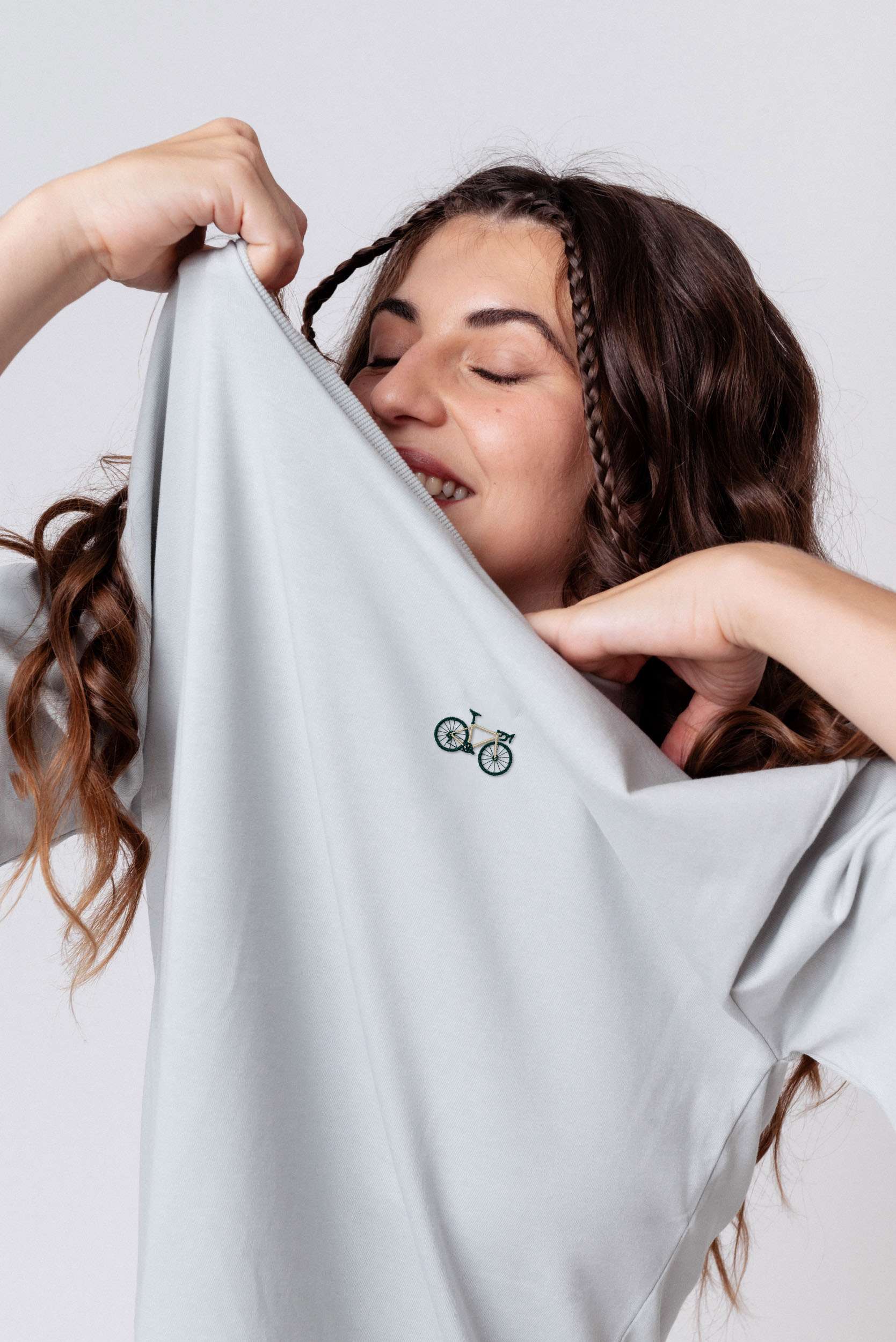 Gravelbike Beige | Heavy Oversized Bio Baumwoll T-Shirt
