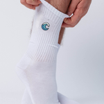 Welle Socken Weiß Ansicht 1