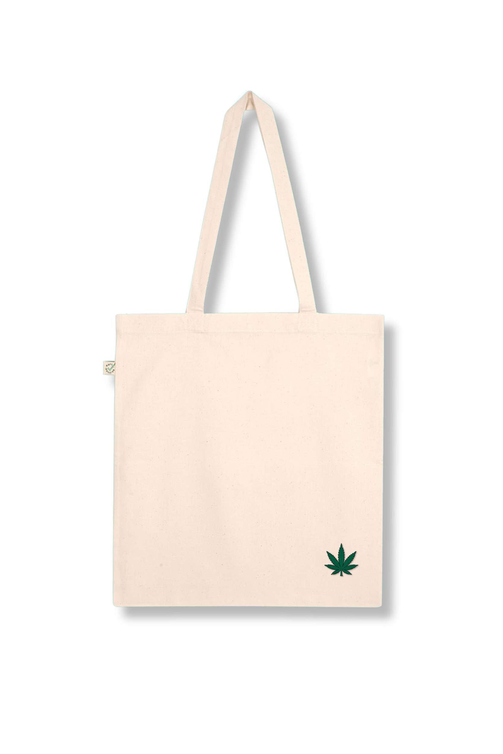 Hanf | Bestickte Bio Baumwoll Tasche