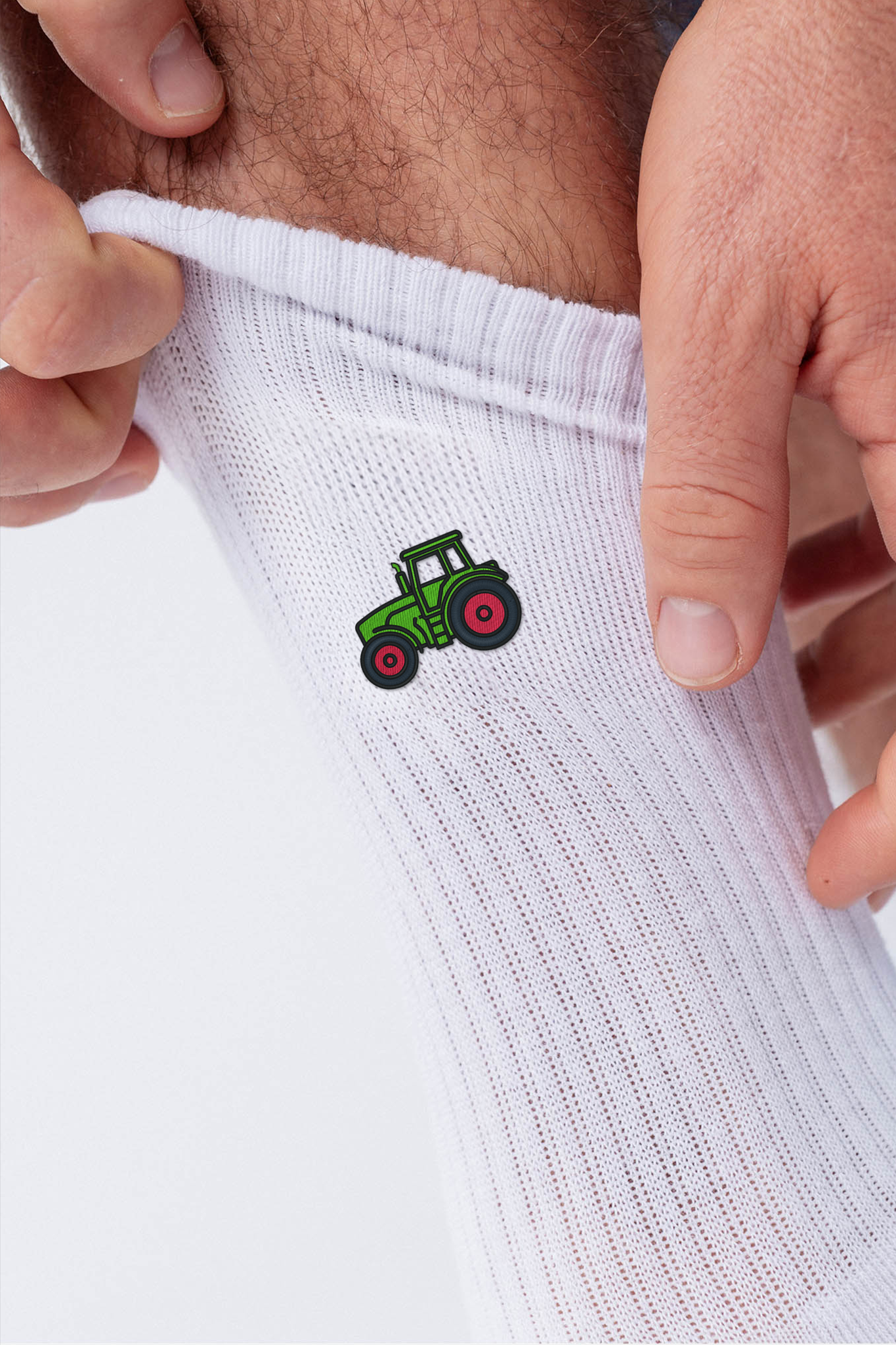 Traktor Socken Weiß Ansicht 7