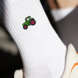 Traktor Socken Weiß Ansicht 4