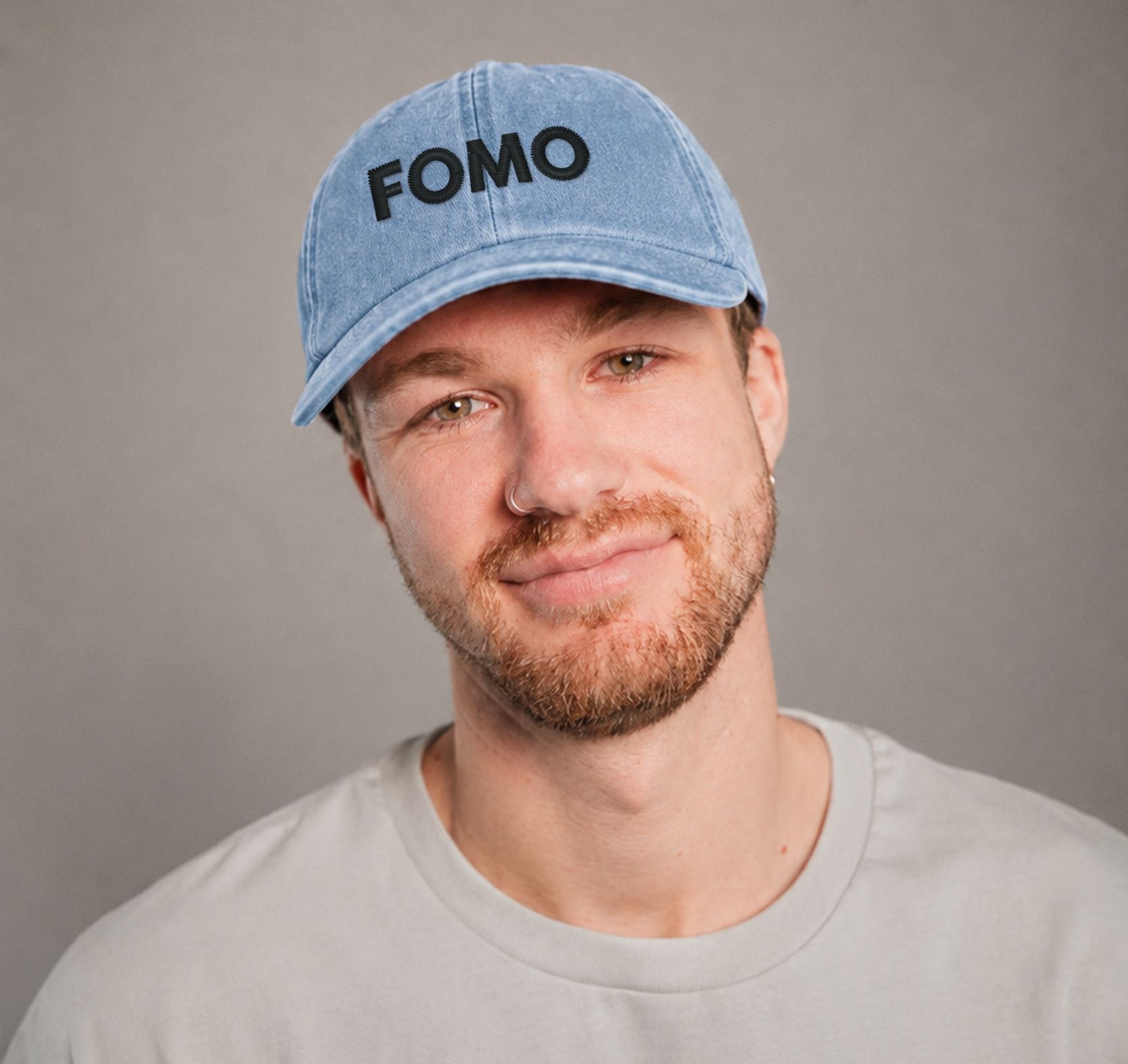 FOMO Vintage Light Denim Vintage Cap