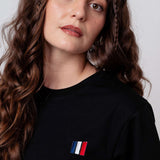 Frankreich | Minimal Flag – Besticktes Bio-Baumwoll Fan Shirt