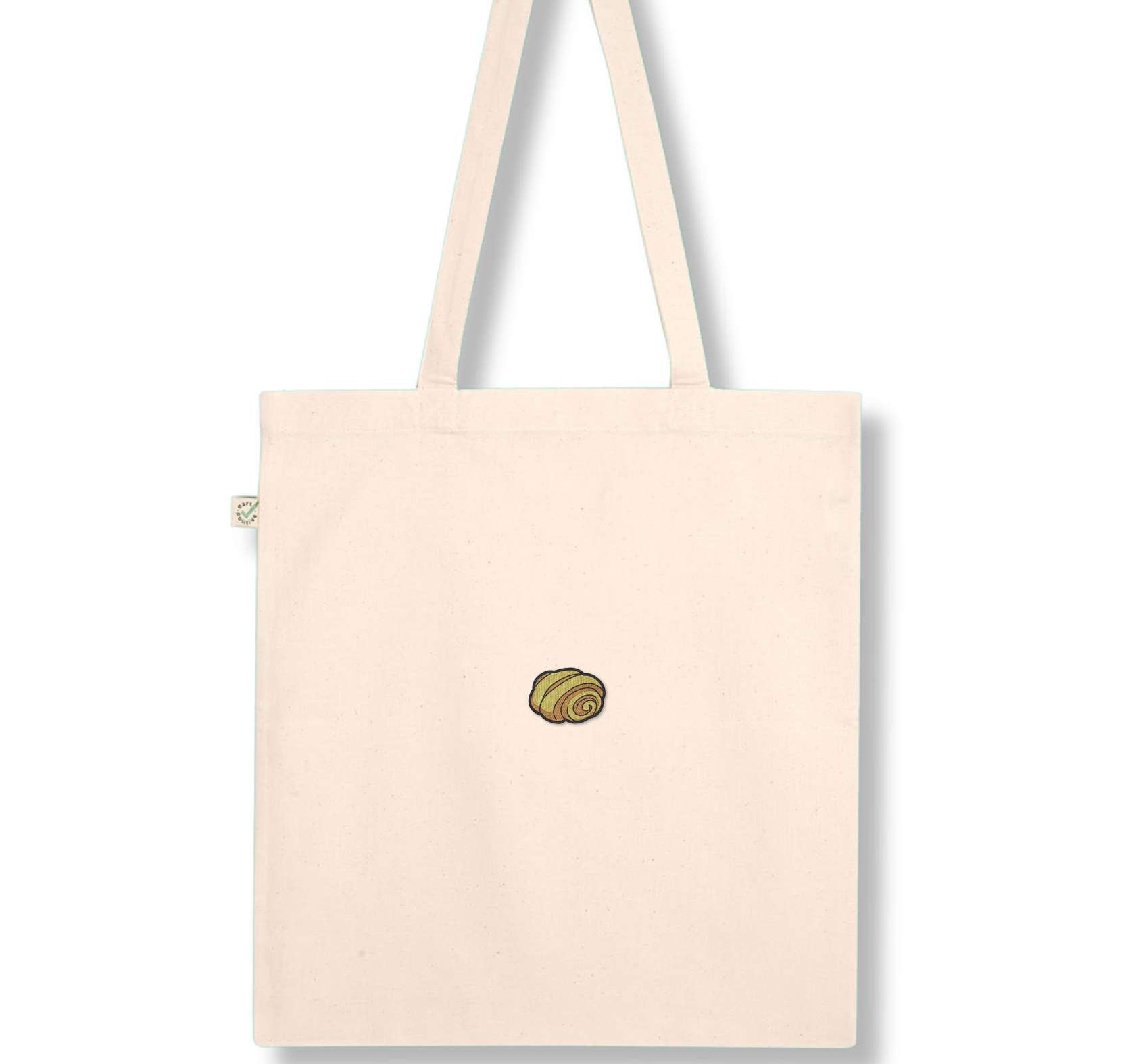 Franzbrötchen | Bestickte Bio Baumwoll Tasche