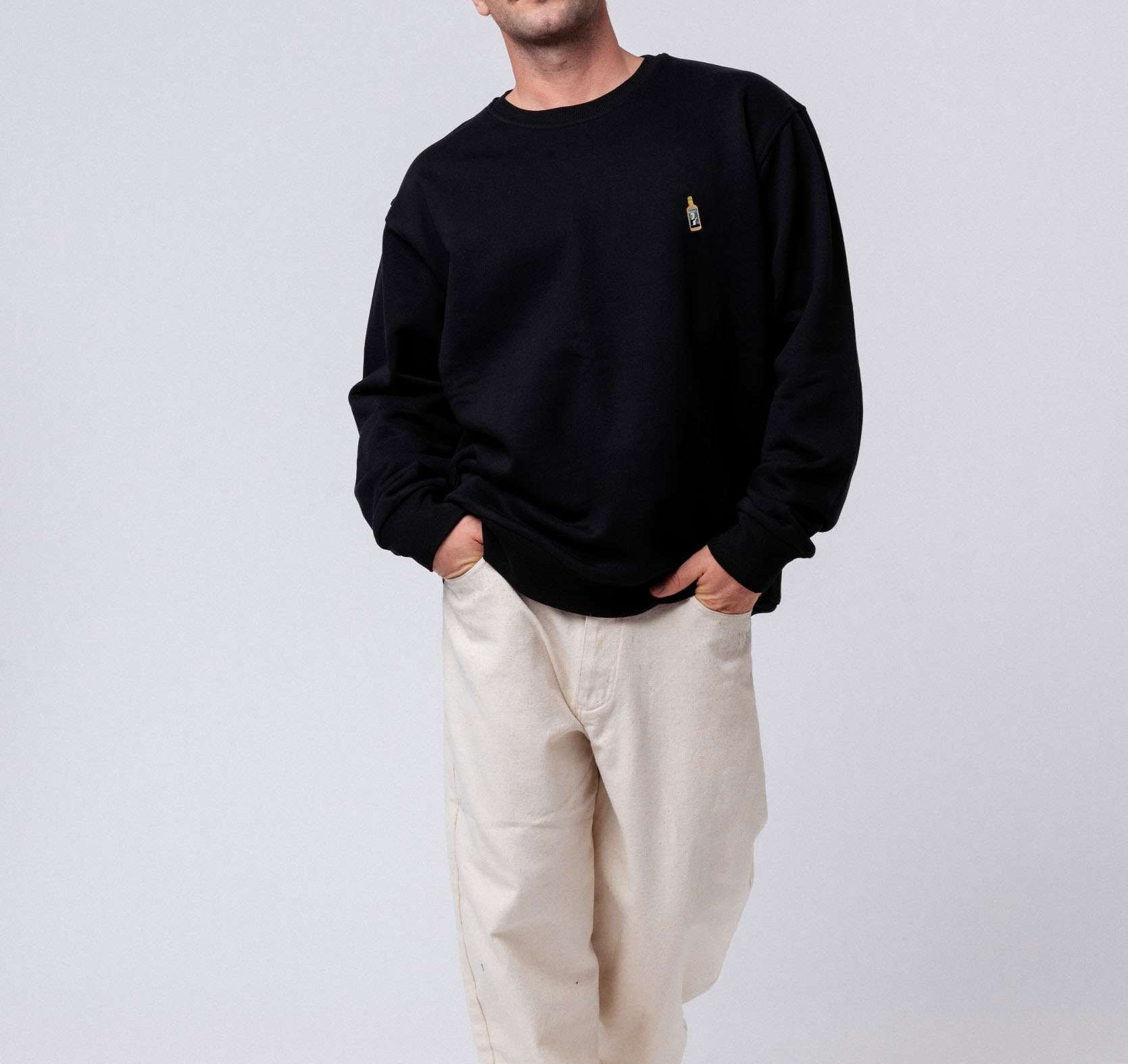 Franzi Franzbrötchenlikör Pullover schwarz