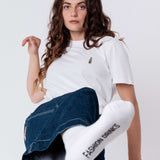 Franzi Franzbrötchenlikör | Besticktes Bio Baumwoll Frauen T-Shirt