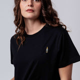 Franzi Franzbrötchenlikör | Besticktes Bio Baumwoll Unisex T-Shirt